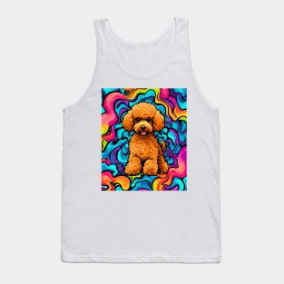 Psychedelic Toy Poodle Tank Top